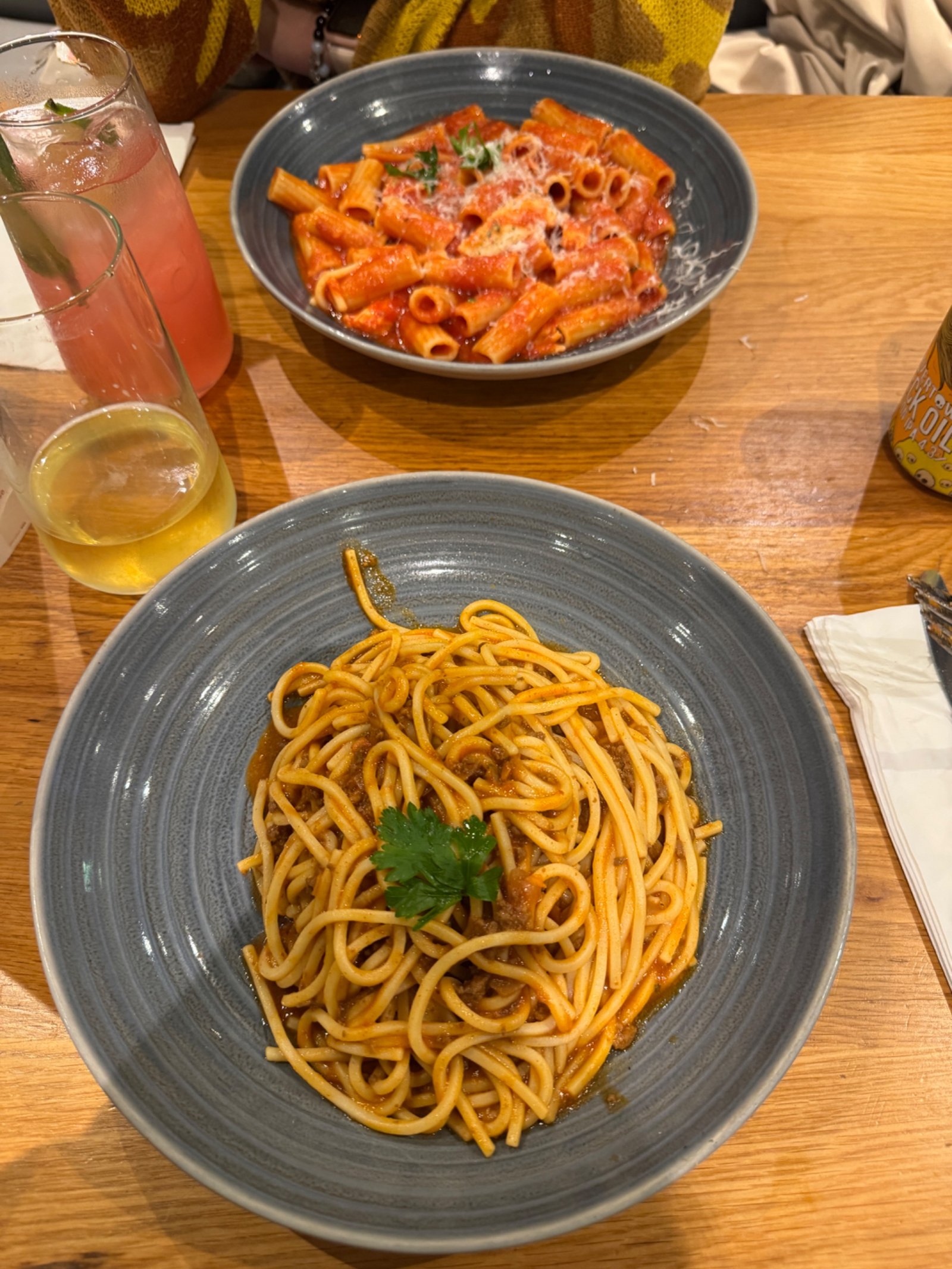 Pasta y pizza en Prezzo