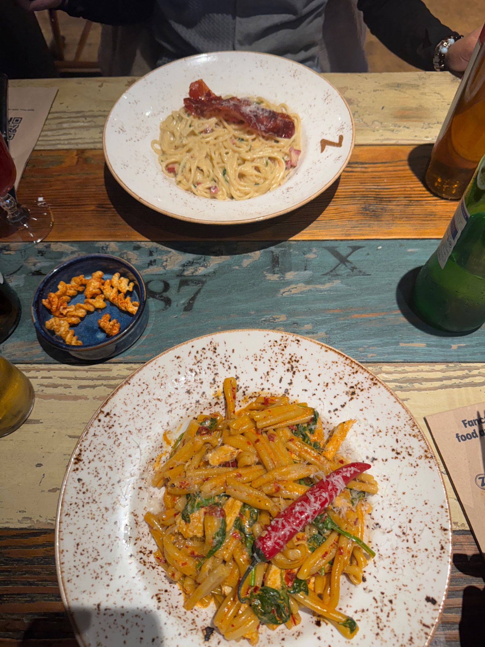 Pasta y pizza en Zizzi
